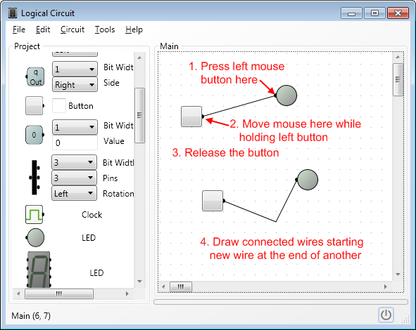 Draw wire with your mouse